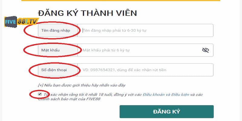 Cách đăng ký tài khoản thông qua app nhà cái